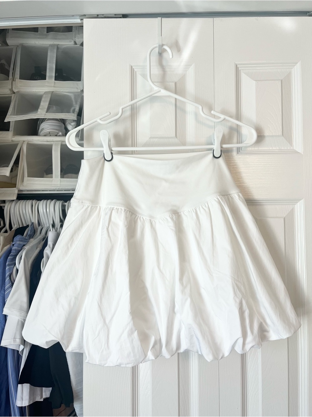 Aerie White Bubble Skirt w/ Undershorts